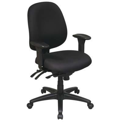 Office Star Work Smart Mid-Back Multi-Function Ergonomic Office Chair - Fabric: Gavotte - Taupe at Sears.com