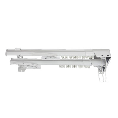 Rod Desyne White Traverse Heavy Duty Double  Rod One Way Cord Right - Size: 30" - 48" at Sears.com