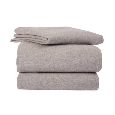 La Rochelle Heather Solid Flannel Sheet Set in Lilac - Size: Twin at Sears.com