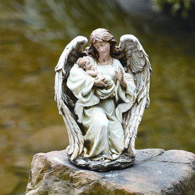 Joseph Studio 15" Angel With Baby Figurine