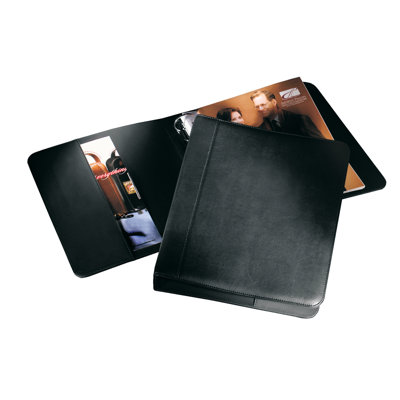 Andrew Philips 1.5" 3 Ring Binder in Black - Leather: Genuine at Sears.com