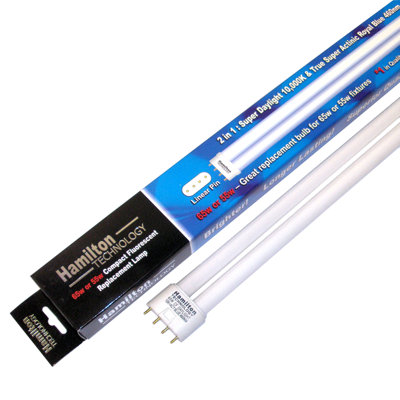 Aqua Euro USA 55W/65W Compact FL 50/50 Aquarium Lamp in White - Nanometer Range: 420nm Blue/10K White at Sears.com