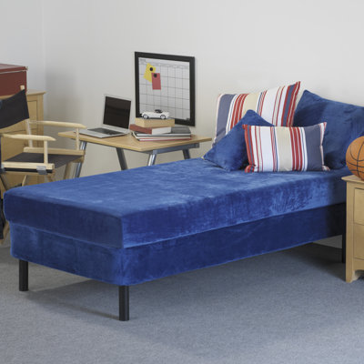 Memory Foam Kidz Kids Memory Foam Mattress with Water Proof Cover in Blue - Size: Twin at Sears.com
