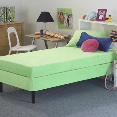 Memory Foam Kidz Kids Memory Foam Mattress with Water Proof Cover in Green - Size: Full at Sears.com
