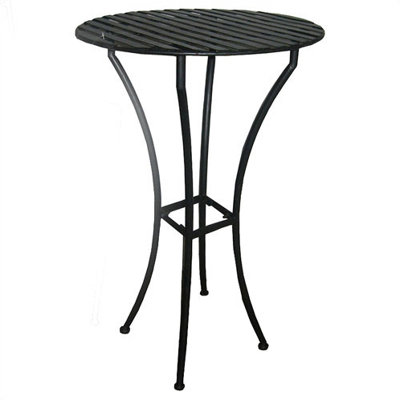 Pangaea Folding Pangaea Easy to Assemble Iron Bar Table - Finish: Black at Sears.com