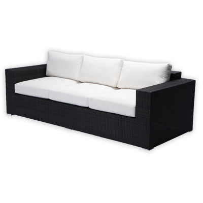 Source Outdoor King Sofa with Cushions - Color: Sunbrella Jockey Red at Sears.com