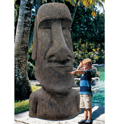 Easter Island Ahu Akivi Moai Monolith Statue In Stone