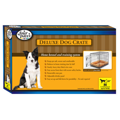 Four Paws Pet Products Deluxe Folding Single Door Dog Crate - Crate Size: Small-24" H x 20" W x 21" L at Sears.com