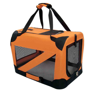Pet Life Zippered 360� Vista View Pet Carrier in Orange - Size: X-Small (13.5" H x 13.5" W x 19" D) at Sears.com