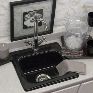 CorStone Advantage Berkeley Rectangular Self Rimming Bar Prep Sink - Finish: Bone Microban, Faucet Drillings: Single Hole CorStone Advantage Berkeley Rectangular Self Rimming Bar Prep Sink - Finish: Bone Microban, Faucet Drillings: Single Hole