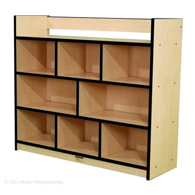 Mahar Youth Single-Sided Storage Unit with Book Rack - Finish: Gray Nebula, Trim color: Yellow at Sears.com