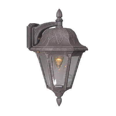 Special Lite Products Floral Small Top Mount Wall Bracket - Finish: White, Glass: Clear Textured at Sears.com
