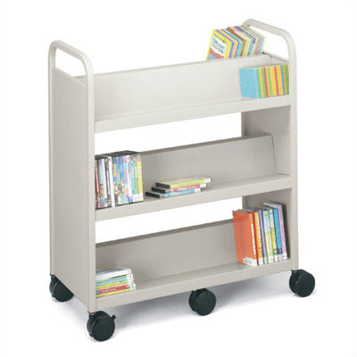 Bretford Mobile Utility Truck with Four Slanted, One Flat Shelf and Six Casters - Color: Topaz at Sears.com