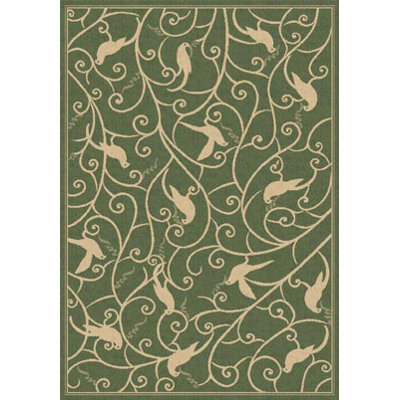 Dynamic Rugs Piazza Hillcrest Green Outdoor Rug - Size: 2' x 3'7" Rectangle at Sears.com