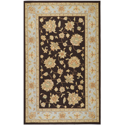 Surya Rain Chocolate / Pale Blue Outdoor Rug - Size: 9' x 12' at Sears.com