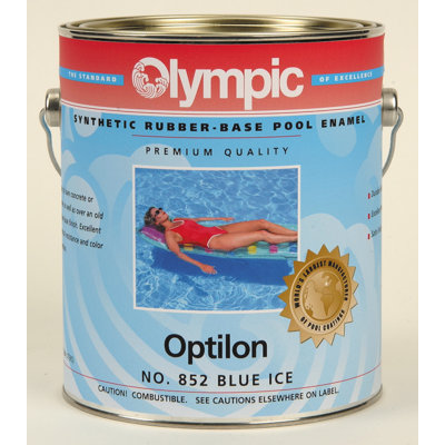 Olympic Optilon Synthetic Rubber Base Enamel - 1 Gallon - Color: Black
