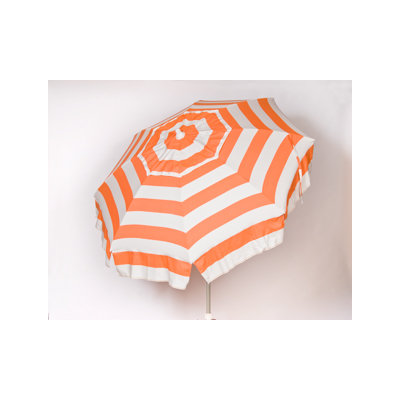 PARASOL Acrilmare Acrylic Stripe Umbrella - Fabric: Orange / White at Sears.com