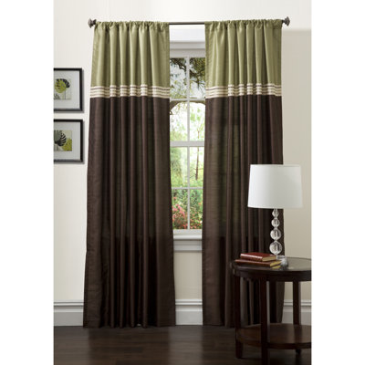 Lush Decor Terra Panel Pair in Green / Chocolate - Size: 120" H x 54" W" at Sears.com