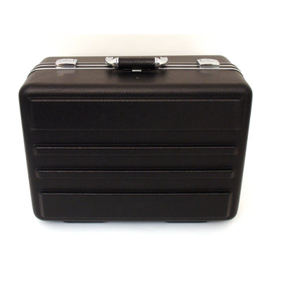 Platt Deluxe Polyethylene Tool Case with Chrome Hardware in Black: 13 x 18 x 9