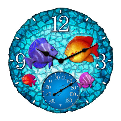 Taylor Fish Outdoor 14" Clock/Thermometer at Sears.com