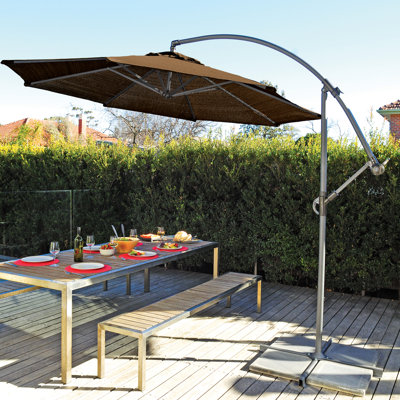 Coolaroo 10' Round Cantilever Patio Umbrella - Fabric: Mocha at Sears.com