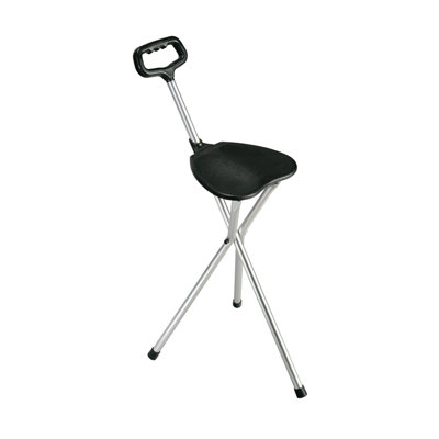 Drive Medical Deluxe Folding Lightweight Adjustable Height Cane Seat - Color: Silver, Style: Contoured Seat - Non Adjustable at Sears.com