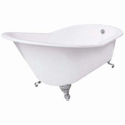 Elizabethan Classics Cast Iron Clawfoot Tub with Tub Rim Holes and Slip Resistance Surface - Finish: Oil Rubbed Bronze at Sears.com
