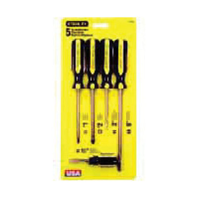 STANLEY TOOLS 100 Plus 5 Pc Combination Screwdriver Sets - set screw 5pc 100 plus s at Sears.com