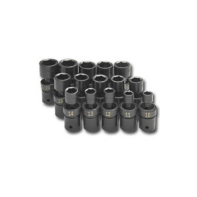 S-K Hand Tool Socket Set Impact Flex 1/2In. Dr 15Pc Met Std 6 Pt at Sears.com