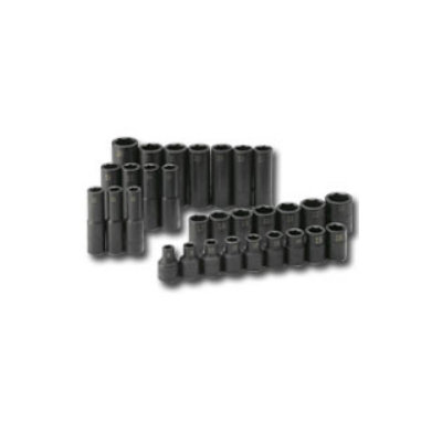 S-K Hand Tool Soc Set Imp 1/2 Dr Metric 30Pc Deep/Std at Sears.com