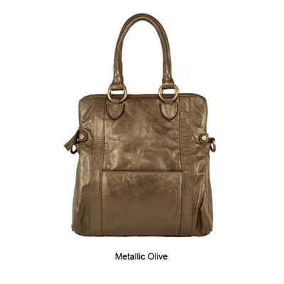 Latico Leathers Mimi in Memphis Sydney North / South Shoulder Bag - Color: Metallic Copper at Sears.com