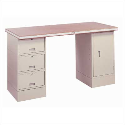 LYON Drawer/Cabinet Modular Work Station: 72"W x 28" D - Station Color: Dove Gray, Top Construction: Plastic Laminate at Sears.com