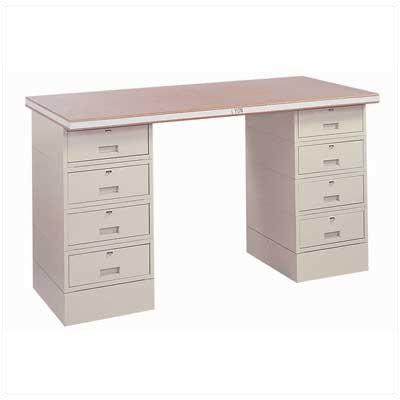 LYON Drawer Modular Work Station: 72"W x 28" D - Station Color: Dove Gray, Top Construction: 12-Gauge Steel at Sears.com