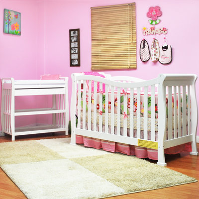 AFG International Products Athena Nadia Convertible Crib Set in White at Sears.com