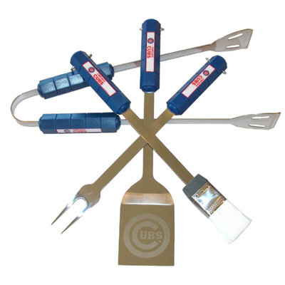 Siskiyou Products MLB 4-Piece BBQ Grill Tool Set - MLB Team: Chicago Cubs at Sears.com