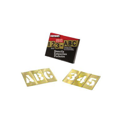 C.H. Hanson Brass Stencil Letter & Number Sets - 1" 45 pcs set  gothic style letters & f at Sears.com