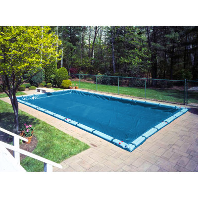Robelle Super Winter Pool Cover with Complete Water Tube Kit - Size: 18' x 36'