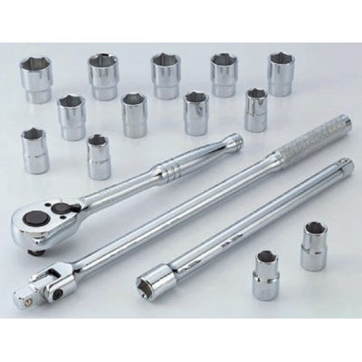 STANLEY TOOLS 17 Piece Socket Sets - 17 pc. 1/2" dr. metric socket set 6 point global at Sears.com