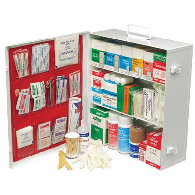 -med Industrial 180 First Aid Cabinets 3 Shelf Standard -pumpspray