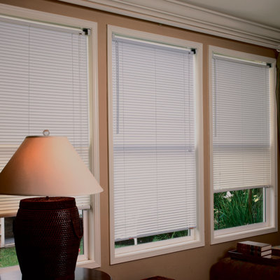 Radiance 1" Premium Room Darkening Mini Blinds in White - Size: 48"W x 64"L at Sears.com