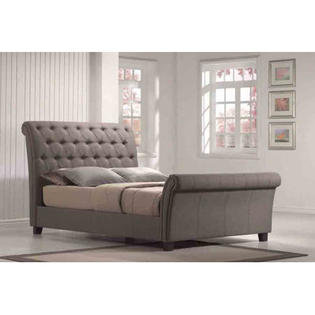 Emerald Home Innsbruck Upholstered Sleigh Bed (4 Pieces) - Size: Queen Emerald Home Innsbruck Upholstered Sleigh Bed (4 Pieces) - Size: Queen