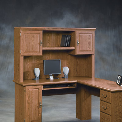 Sauder Orchard Hills Corner Computer Desk with Hutch (2 Pieces) Sauder Orchard Hills Corner Computer Desk with Hutch (2 Pieces)