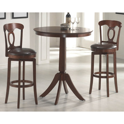 Hillsdale Plainview Bar Height Bistro Table with Corsica Stools in Brown at Sears.com