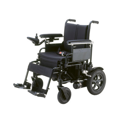 Drive Medical Cirrus Plus Folding Power Wheelchair with Footrest and Batteries in Black - Seat Size: 20" at Sears.com