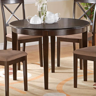 East West Boston Dining Table (5 Pieces) - Upholstery: Faux Leather East West Boston Dining Table (5 Pieces) - Upholstery: Faux Leather