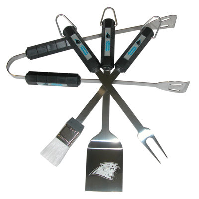 Siskiyou Products NFL 4-Piece BBQ Grill Tool Set - NFL Team: Carolina Panthers at Sears.com