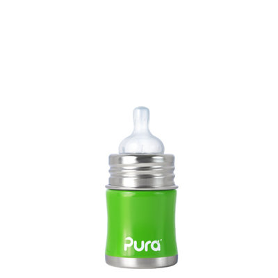 Pura Kiki Infant Bottle with Silicone Slow-flow Nipple - Color: Spring Green, Size: 11oz. at Sears.com