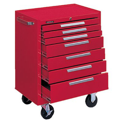 KENNEDY Industrial Series Roller Cabinets - 10146 roller cabinet 7 drawer smooth red at Sears.com