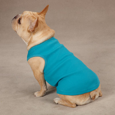 Basic Ribbed Dog Tank Apparel Size: Small / Medium (14 L), Color: