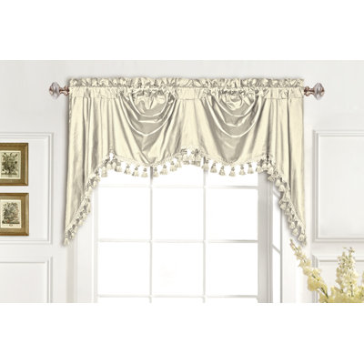 Silk Rod Pocket Swag Curtain Valance Color: Oyster at Sears.com Silk Rod Pocket Swag Curtain Valance Color: Oyster at Sears.com
